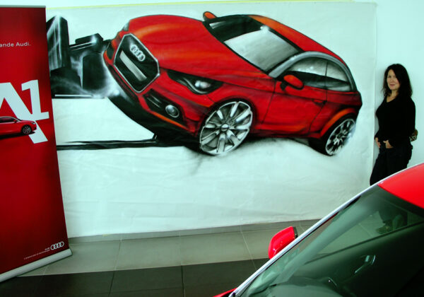 Lancement Audi A1 (live Painting) à Cergy