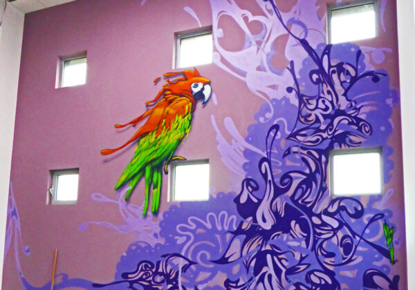 Graff du showroom à l'aquarium de Paris