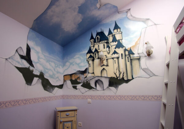 Niort | Château décoration mur d'enfant