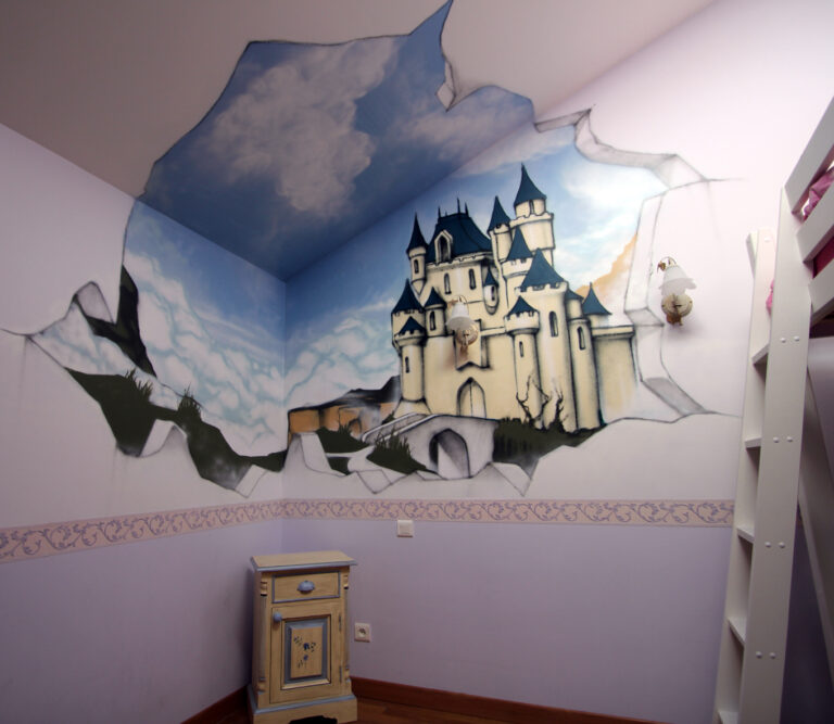 Niort | Château décoration mur d'enfant