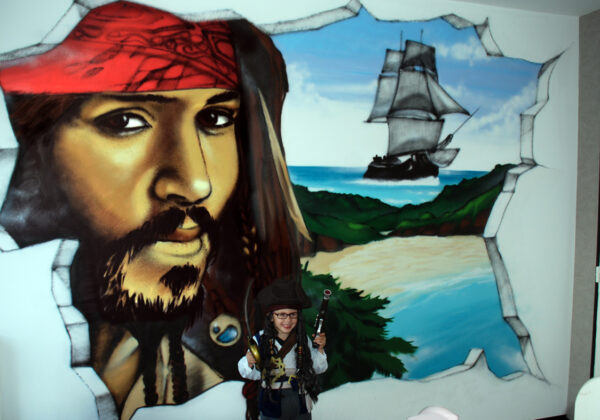 Pirates film mur d'enfant