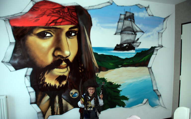 Pirates film mur d'enfant