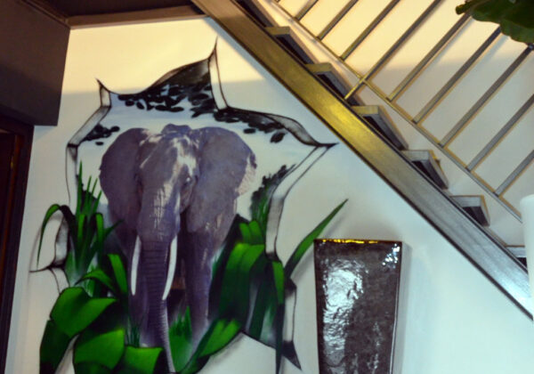Déco tag d'un éléphant à Saint-Germain-En-Laye