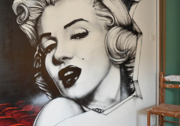 Tag de Marylin Monroe sur un mur
