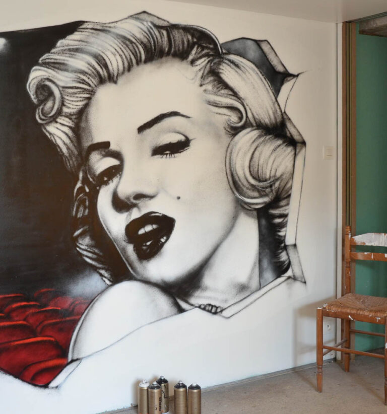 Tag de Marylin Monroe sur un mur