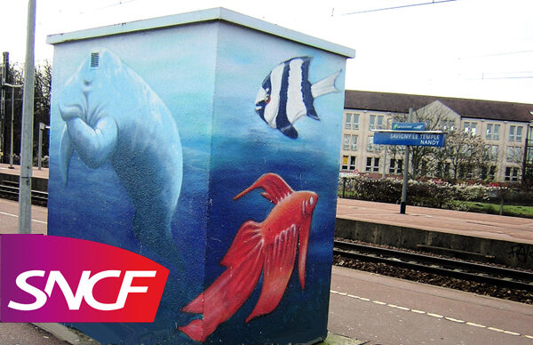 Graff à la gare SNCF de Savigny