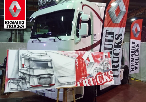 Le taggueur pro a réalisé un live painting pour un garage Renault de Marseille