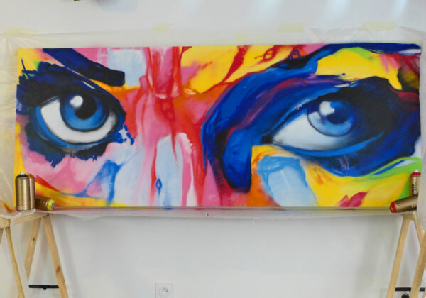 Toile en 200x100 d'un regard