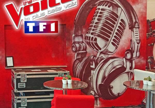 Déco tag du backstage de The Voice